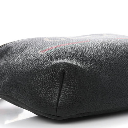 Gucci Grained Calfskin Logo Belt Bag Black 9 of 10