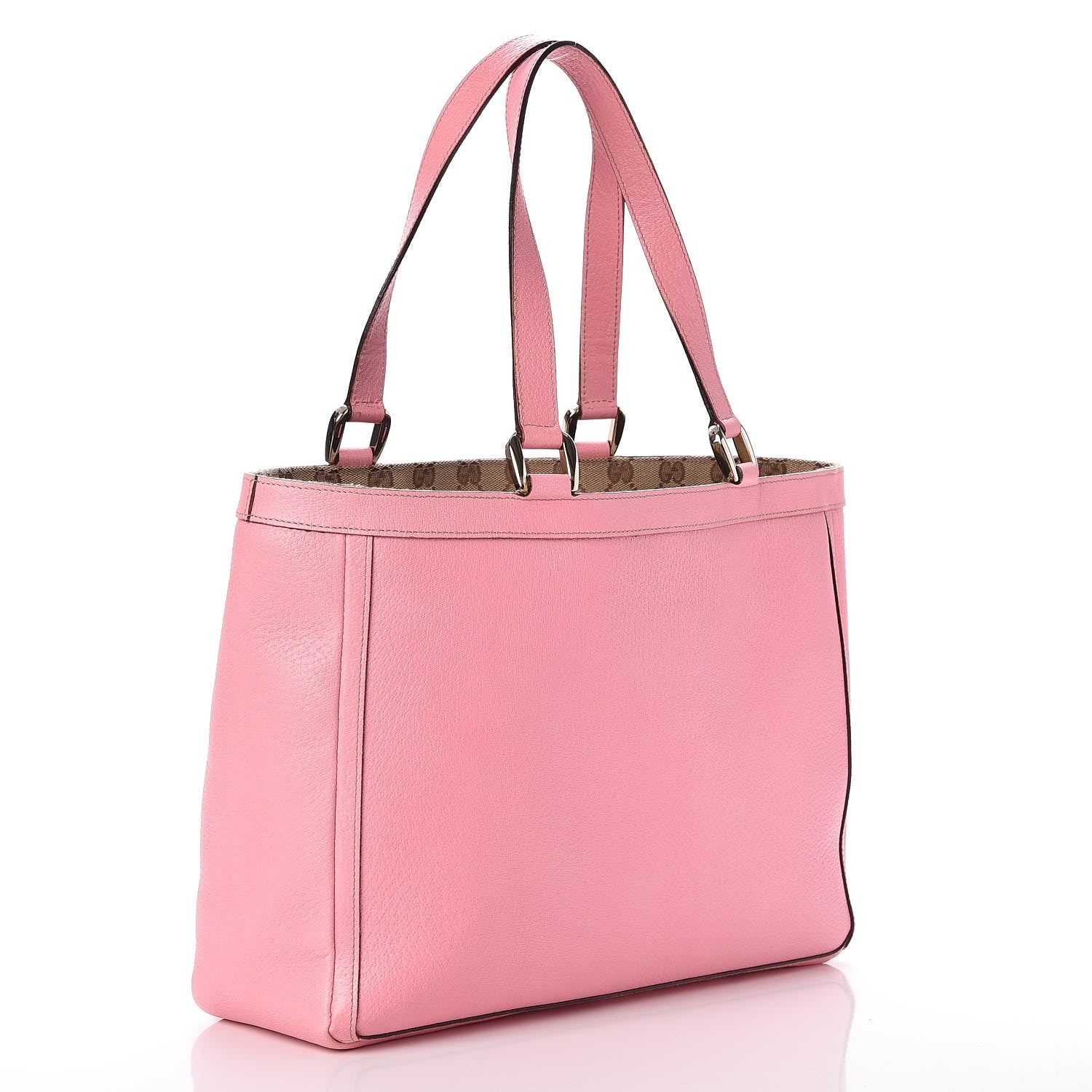 Gucci Leather Abbey Tote Iris Rose 3 of 9