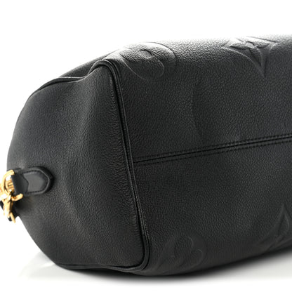 Louis Vuitton Empreinte Monogram Giant Speedy Bandouliere 25 Black 8 of 9