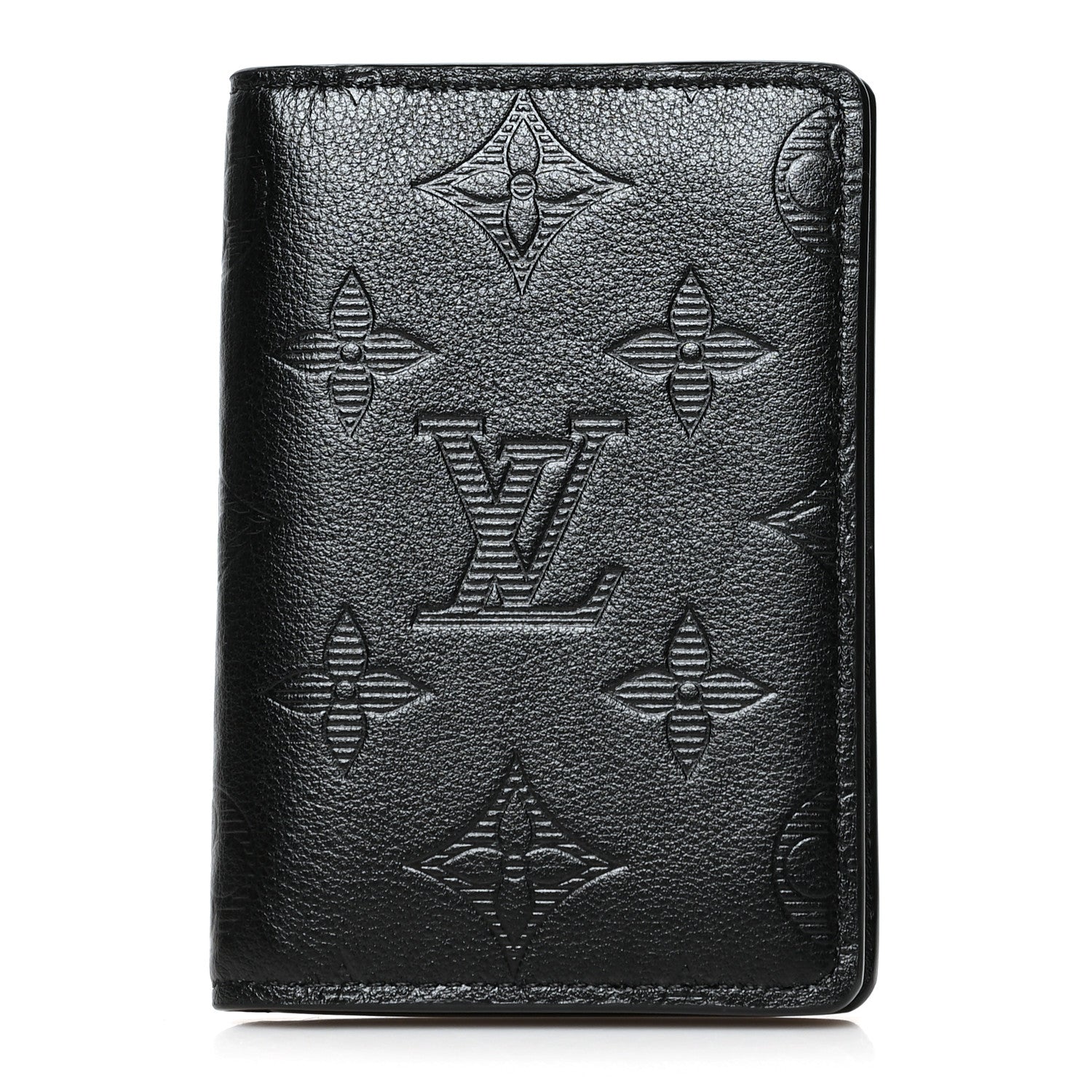 Louis Vuitton Calfskin Monogram Shadow Pocket Organizer Black 1 of 7