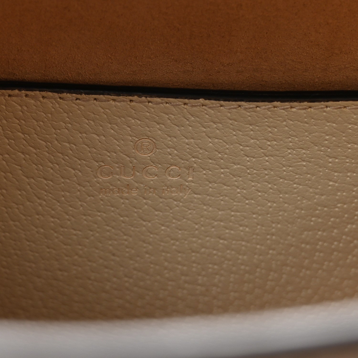 Gucci Textured Dollar Calfskin Web Small Diana Tote Bag Mystic White 6 of 11