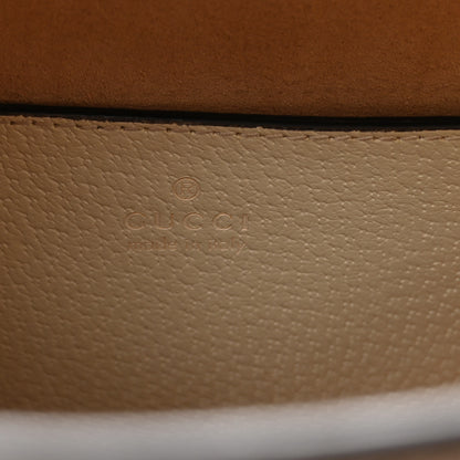 Gucci Textured Dollar Calfskin Web Small Diana Tote Bag Mystic White 6 of 11