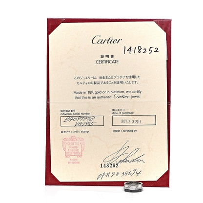 Cartier 18K White Gold Diamond Ceramic LOVE Ring Set 48 4.5 8 of 8