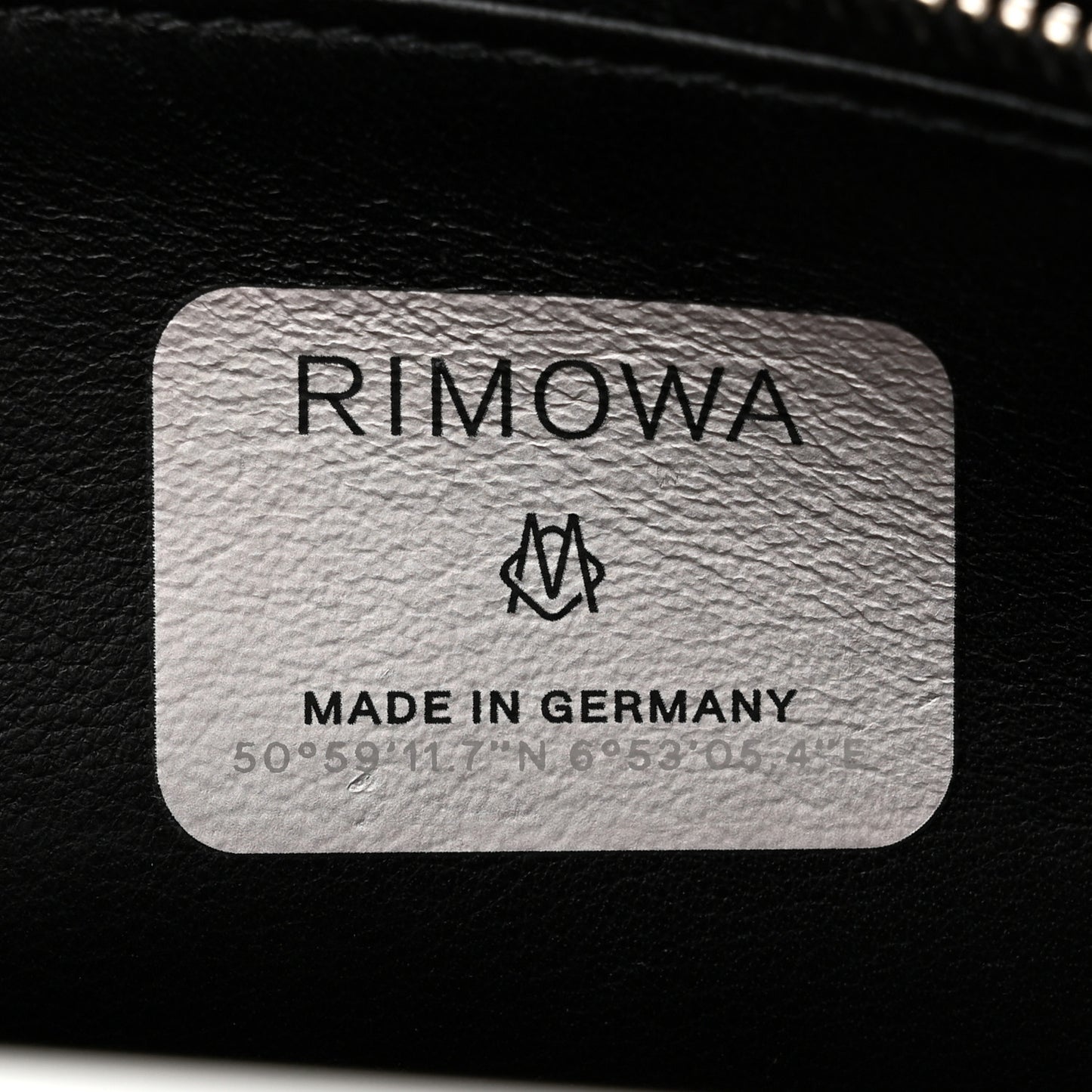X RIMOWA Aluminum Personal Clutch On Strap Black