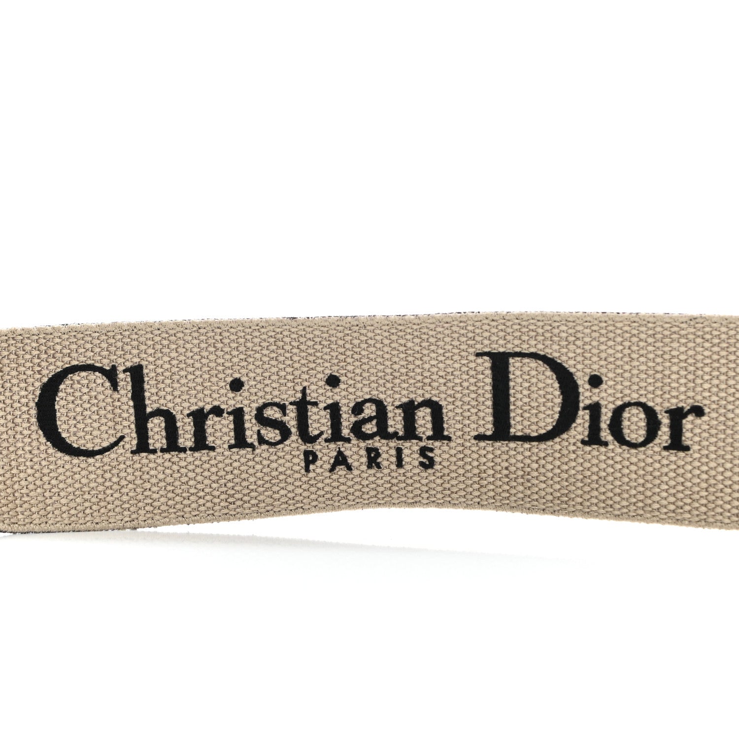 Christian Dior Canvas Embroidered Shoulder Strap Black 3 of 5