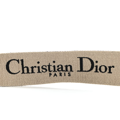 Christian Dior Canvas Embroidered Shoulder Strap Black 3 of 5