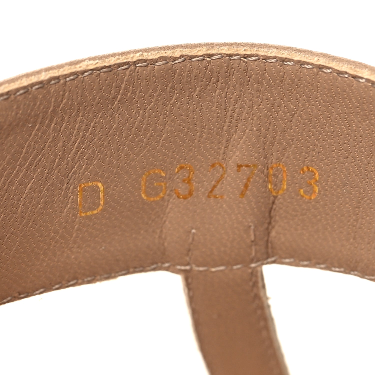 Chanel Calfskin CC Thong Sandals 37.5 Beige 7 of 10
