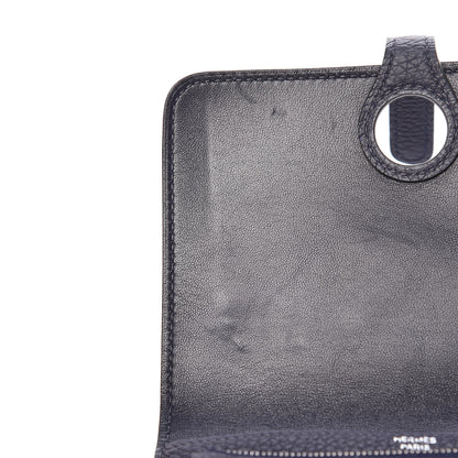 Hermes Togo Dogon Compact Wallet Bleu Nuit 9 of 11