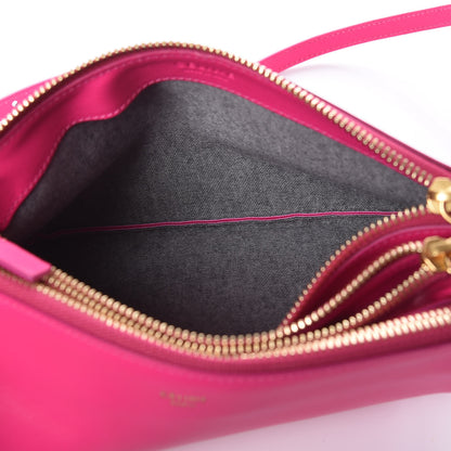 Celine Lambskin Small Trio Crossbody Bag Fluo Fuchsia 7 of 10