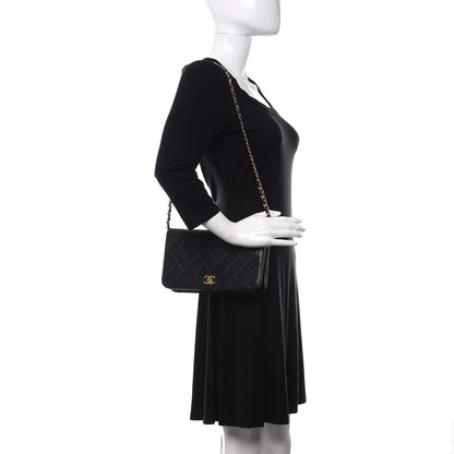 Chanel Lambskin Quilted Small Single Flap Black 2 of 11