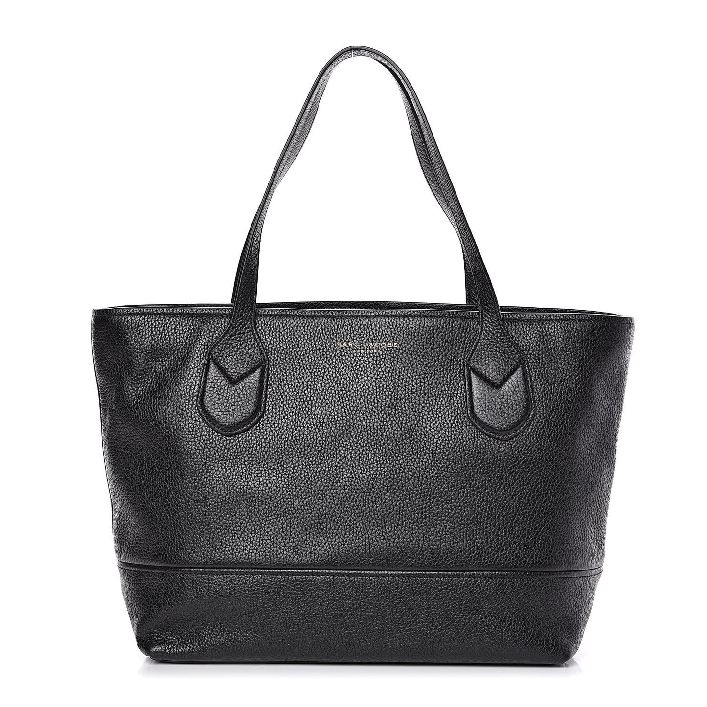 Pebbled Calfskin Shopping Tote Black