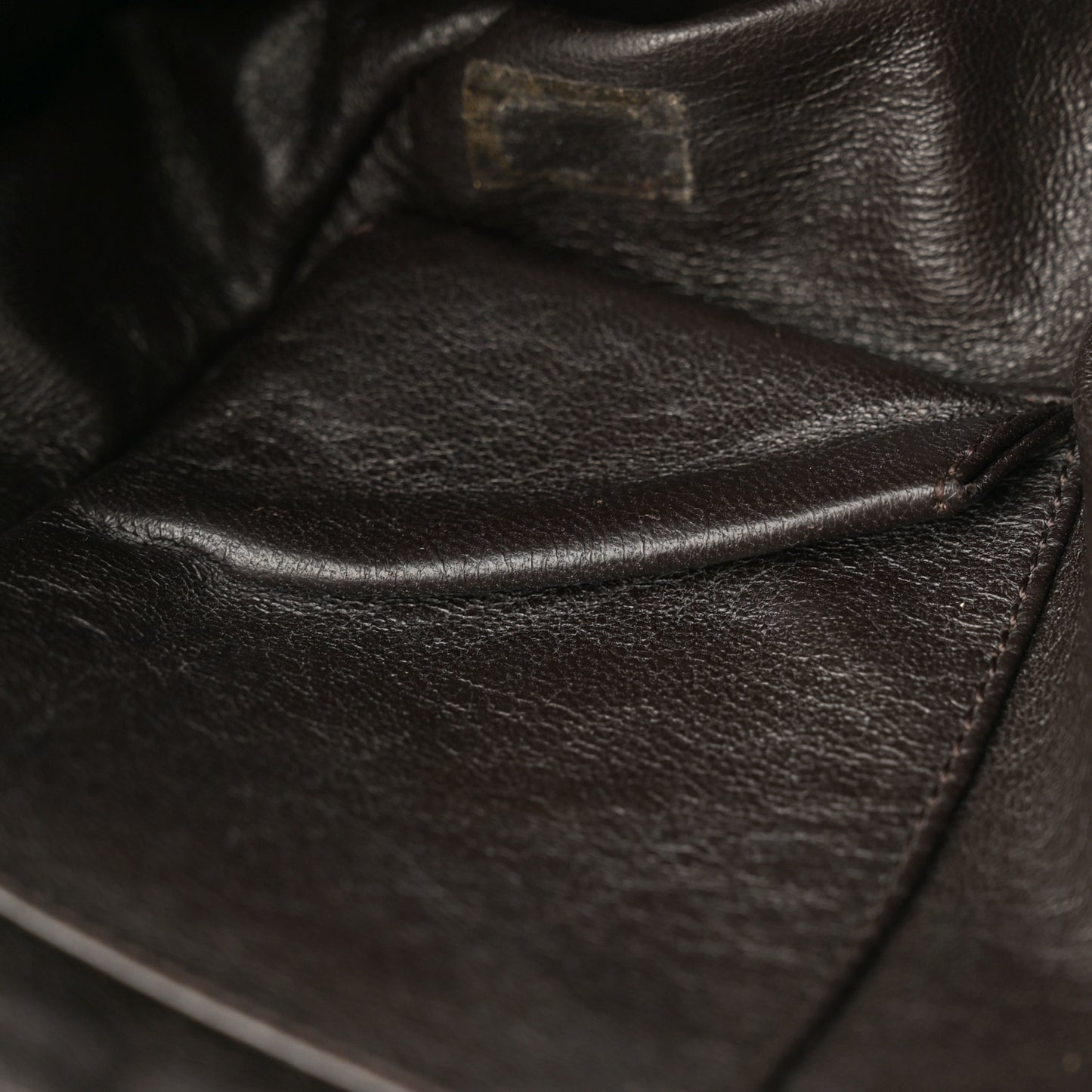 Caviar Large Half Moon Flap Brown