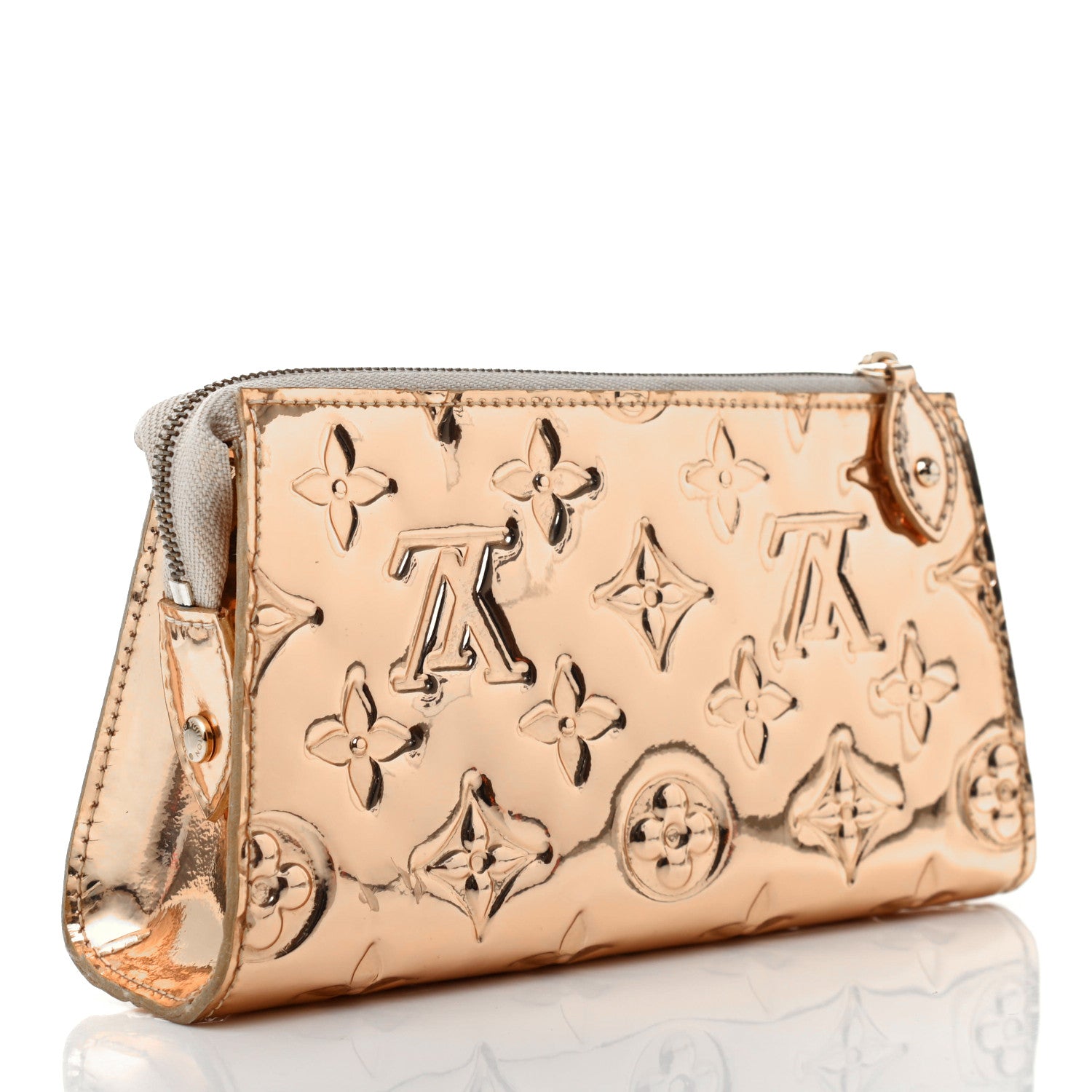 Louis Vuitton Monogram Miroir Trousse Cosmetic Bag Gold 3 of 7