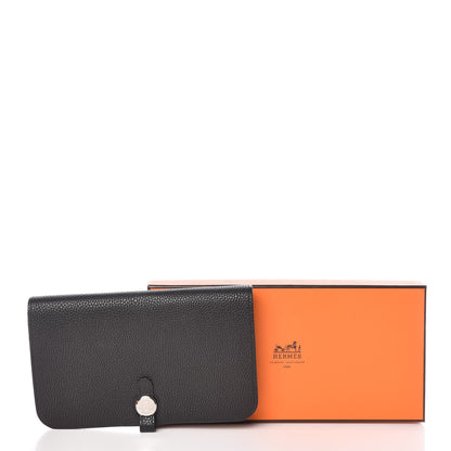 Hermes Togo Dogon Duo Wallet Black 11 of 11