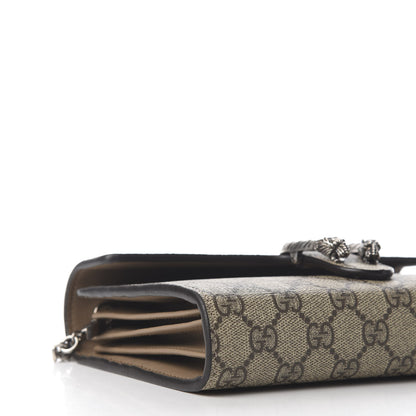Gucci GG Supreme Monogram Mini Dionysus Chain Wallet Beige Taupe 5 of 9