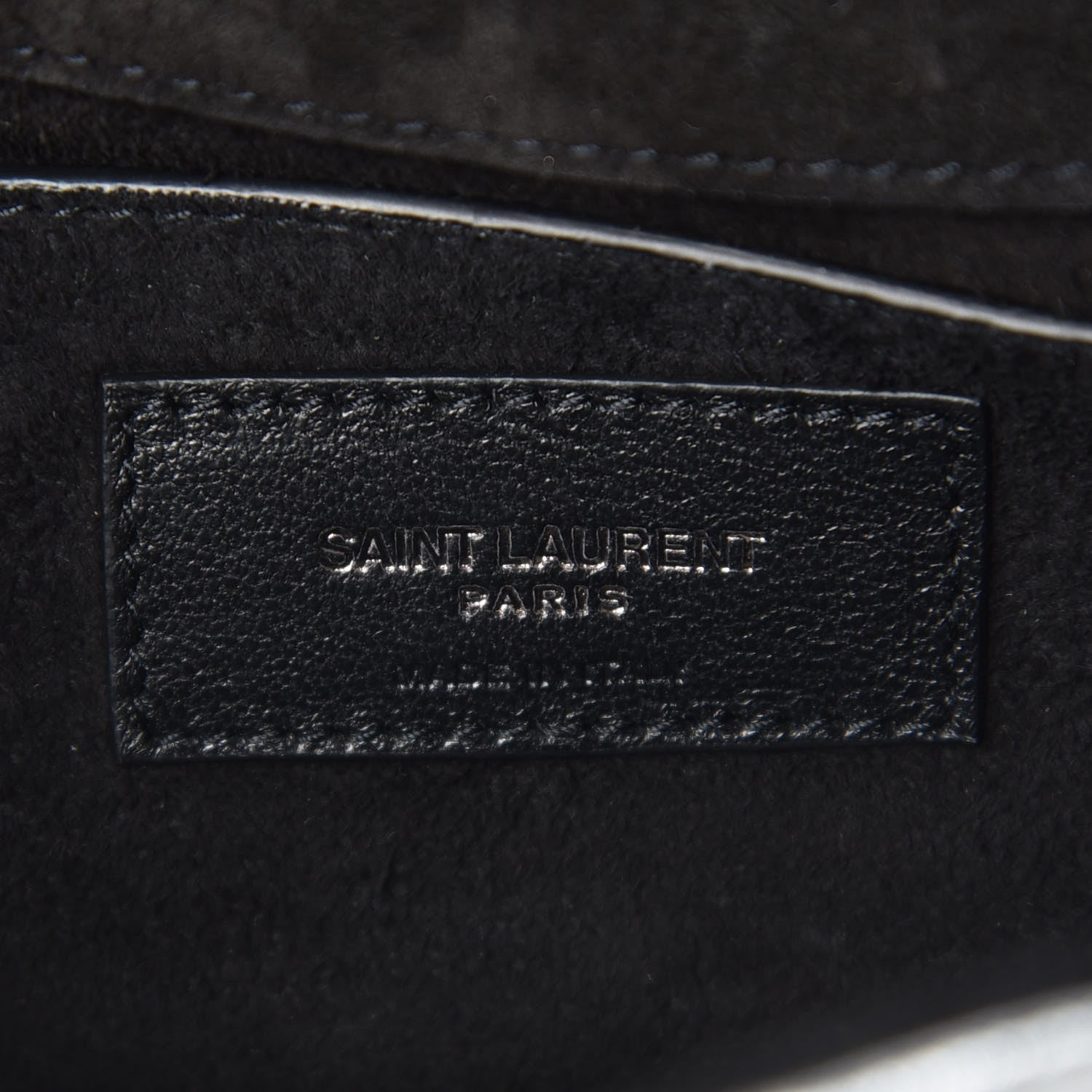 Saint Laurent Metallic Lambskin Patchwork Monogram Small Jamie Silver 6 of 7