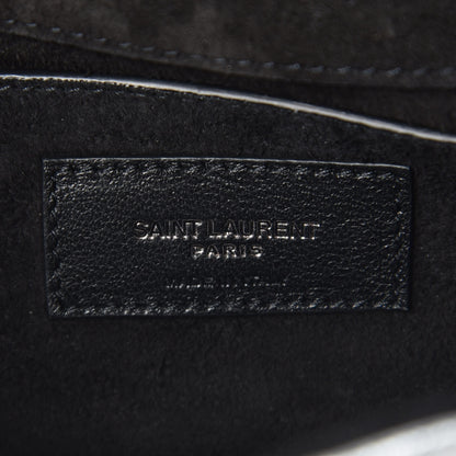 Saint Laurent Metallic Lambskin Patchwork Monogram Small Jamie Silver 6 of 7