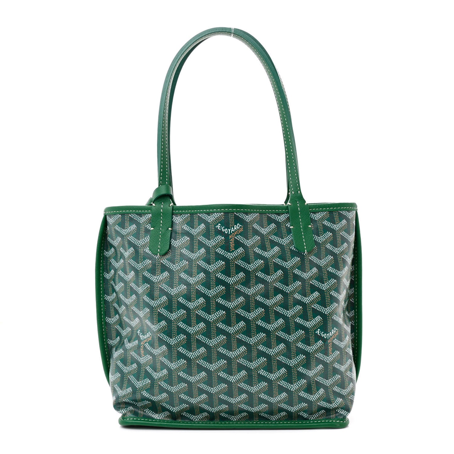 Goyardine Reversible Mini Anjou Green