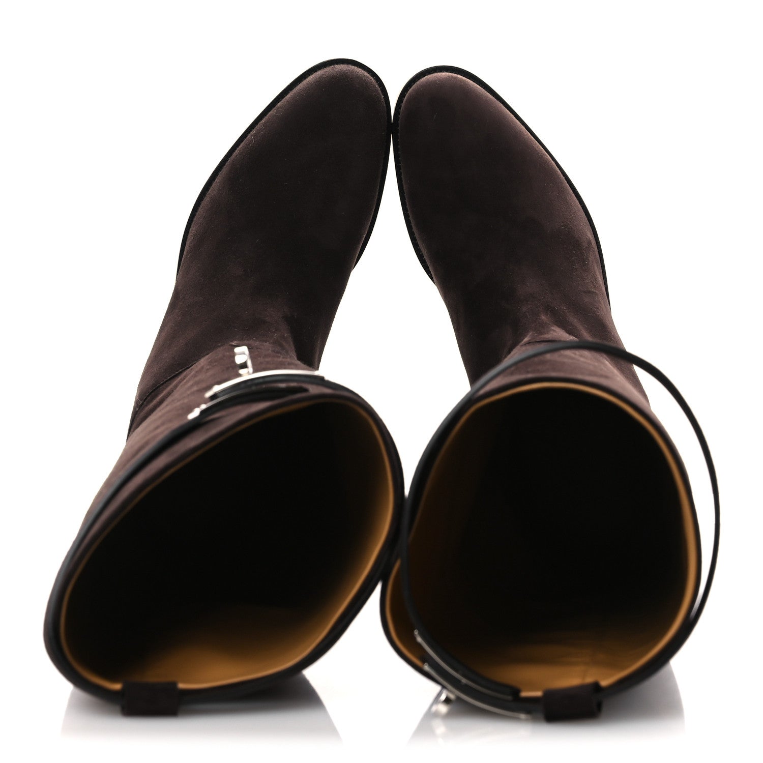 Hermes Suede Kelly Jumping Boots 38 Marron Ebene 2 of 11