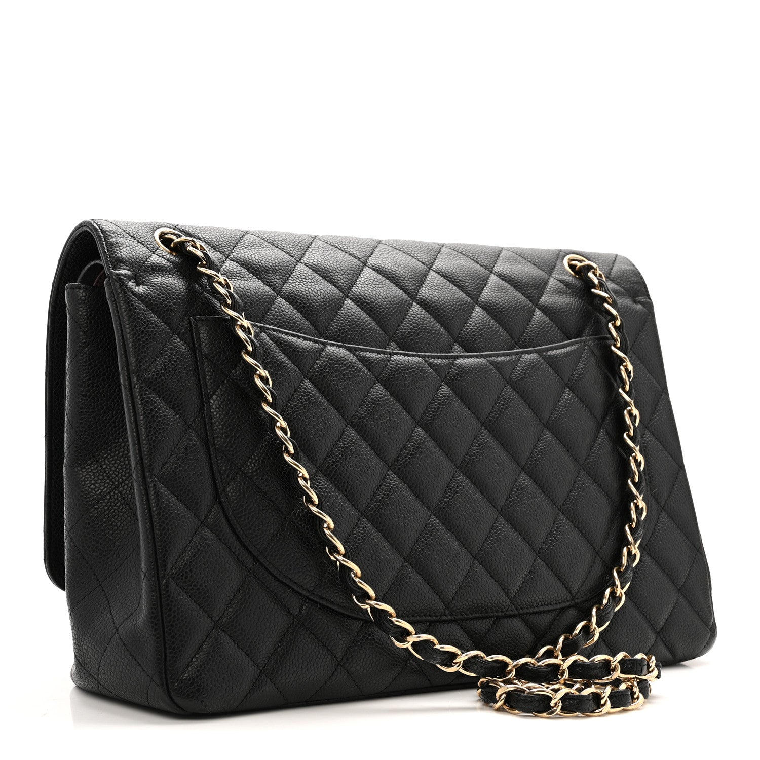 Chanel Caviar Quilted Maxi Double Flap Black 3 of 12
