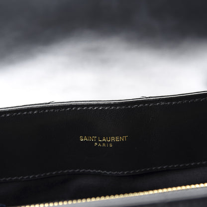Saint Laurent Calfskin Y Quilted Monogram Medium Loulou Chain Satchel Black 9 of 11