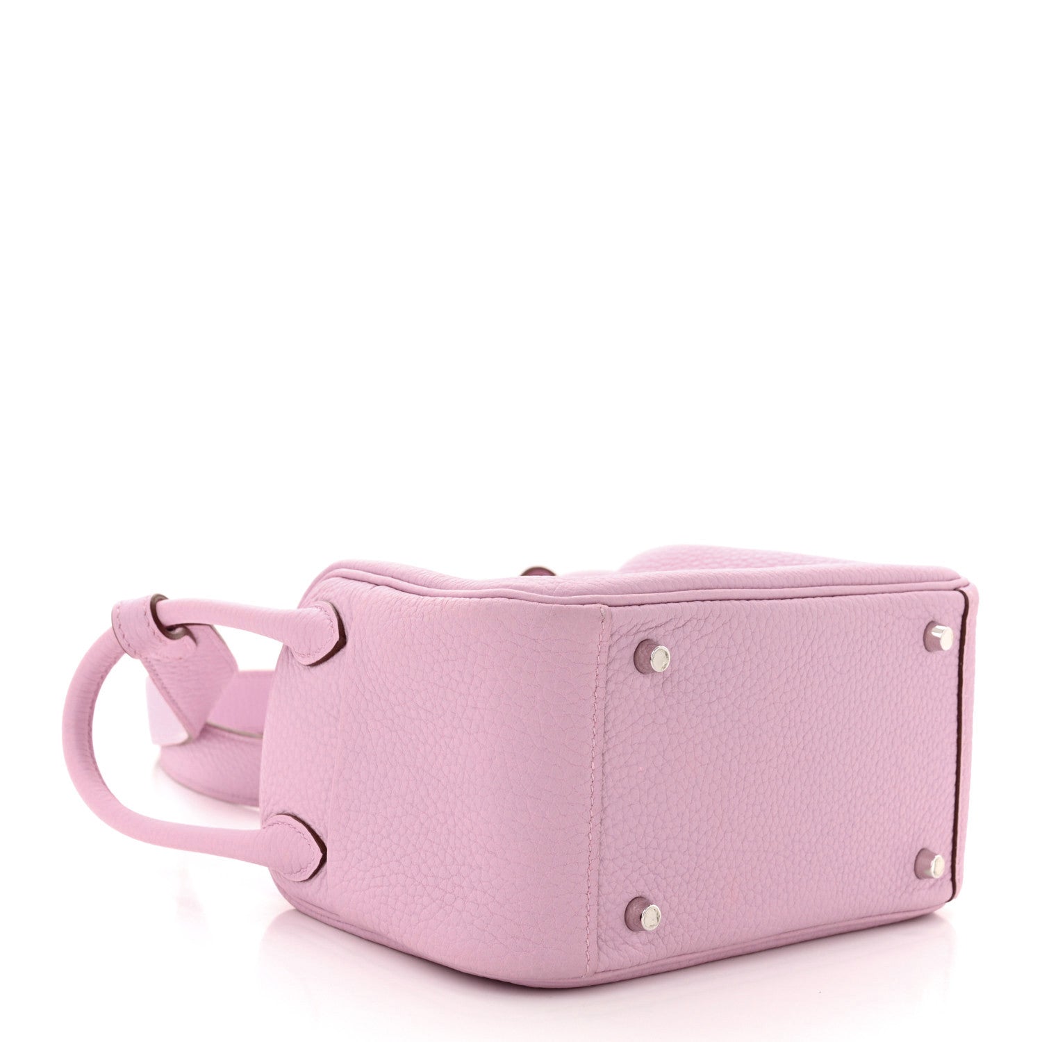 Hermes Taurillon Clemence Mini Lindy 20 Mauve Sylvestre 9 of 10