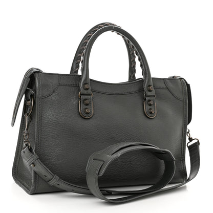 Balenciaga Chevre Classic Hardware Metallic Edge S City Gris Fossile 2 of 9