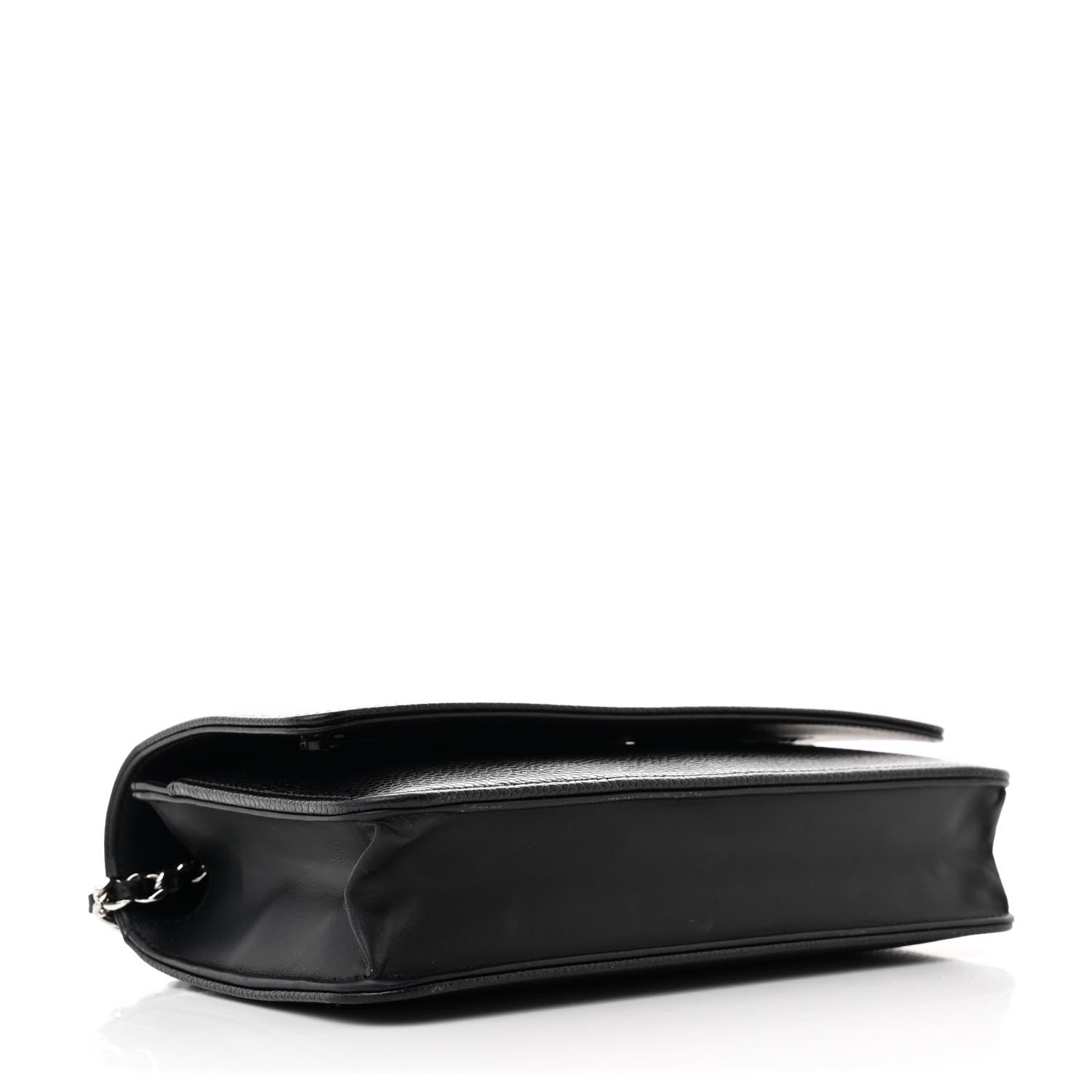 Chanel Caviar Timeless CC Wallet On Chain WOC Black 4 of 11