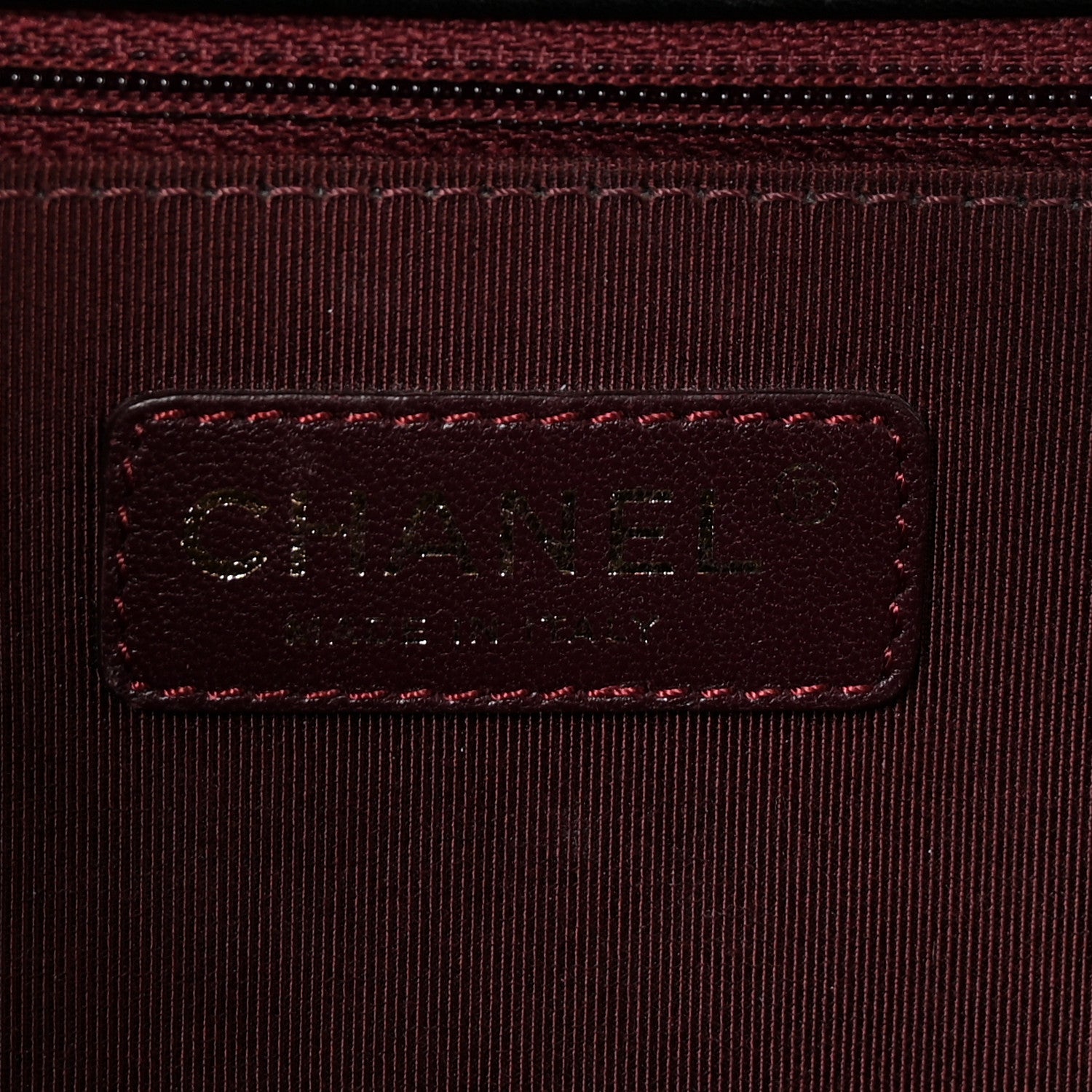 Chanel Calfskin Caviar Suede Chevron New Medium Boy Flap Black 6 of 10