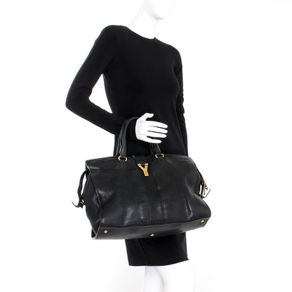 Saint Laurent Sheepskin Large Cabas ChYc Black 2 of 14