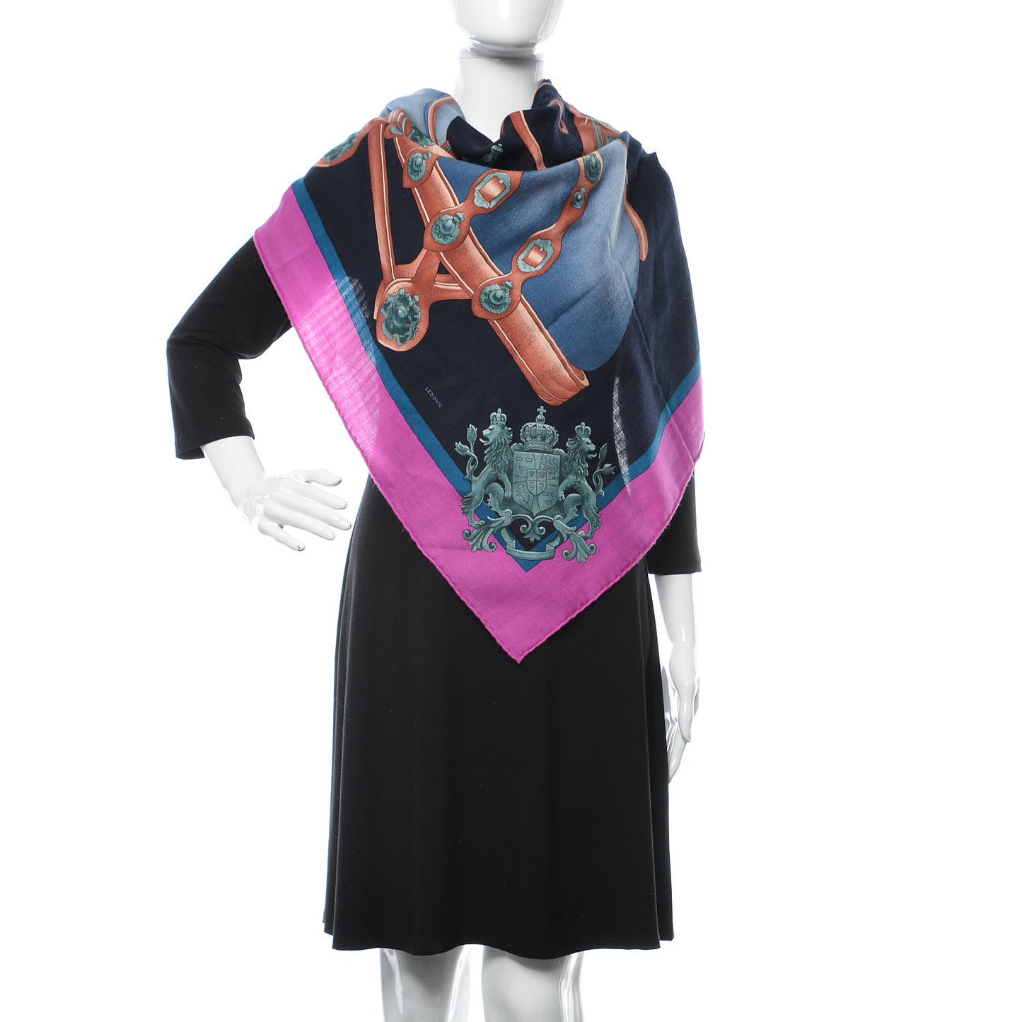 Cashmere Silk Harnais De Cour Shawl 140