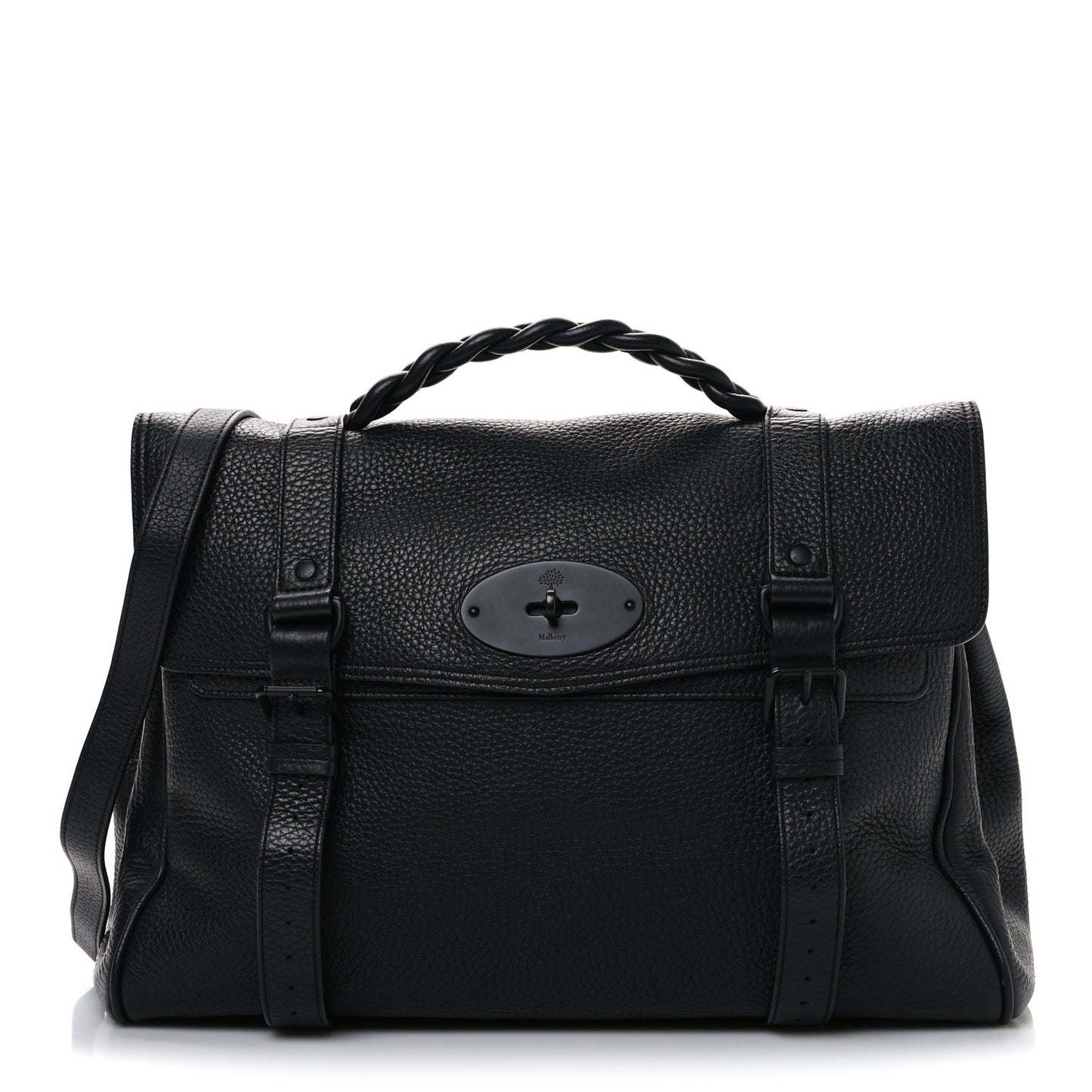 Heavy Grain Oversized Alexa Black