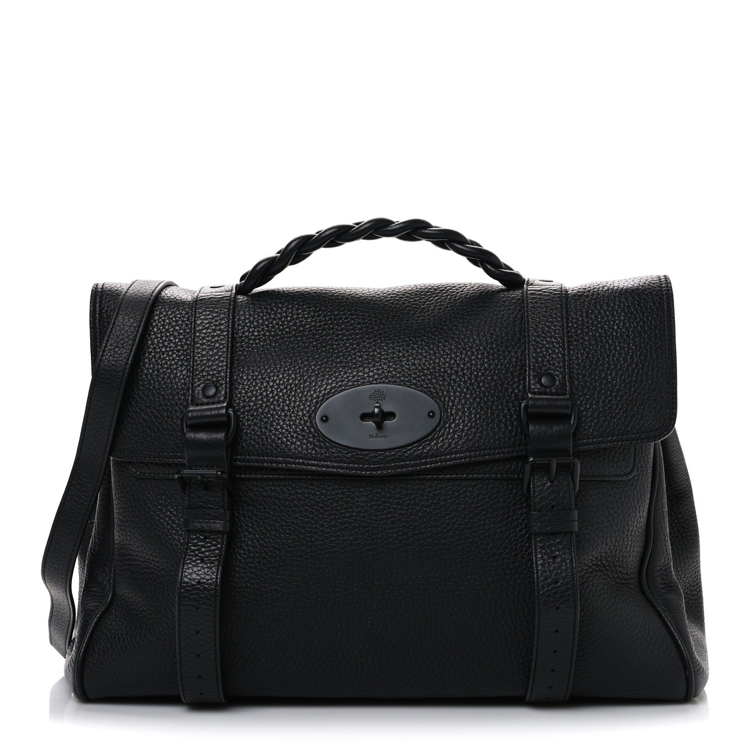 Mulberry Heavy Grain Oversized Alexa Black 1 of 10