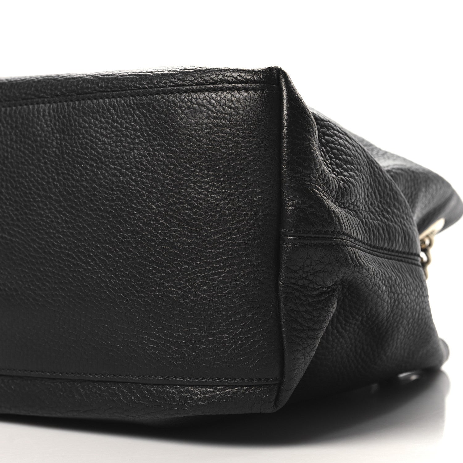 Gucci Pebbled Calfskin Medium Soho Chain Shoulder Bag Black 10 of 10