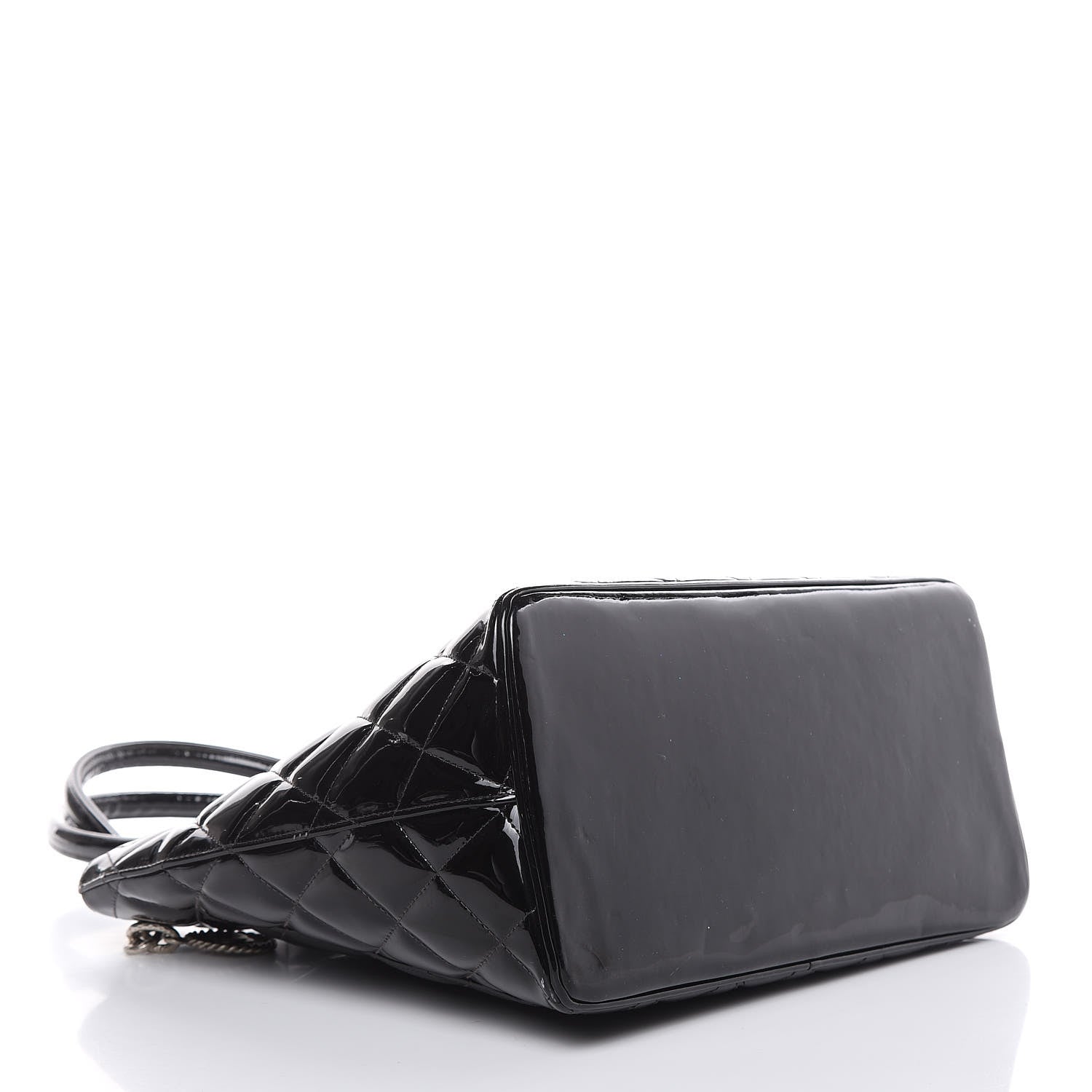 Chanel Patent Quilted Medallion Tote Black 4 of 17