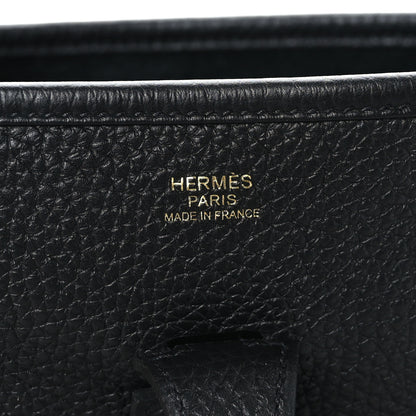 Hermes Taurillon Clemence Evelyne III PM Black 5 of 8