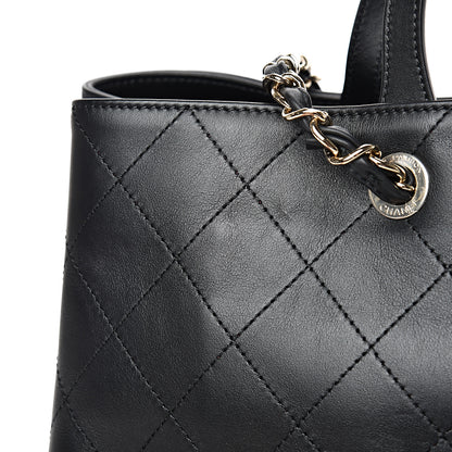 Chanel Calfskin Large Serial Shopper Tote Black 13 of 13
