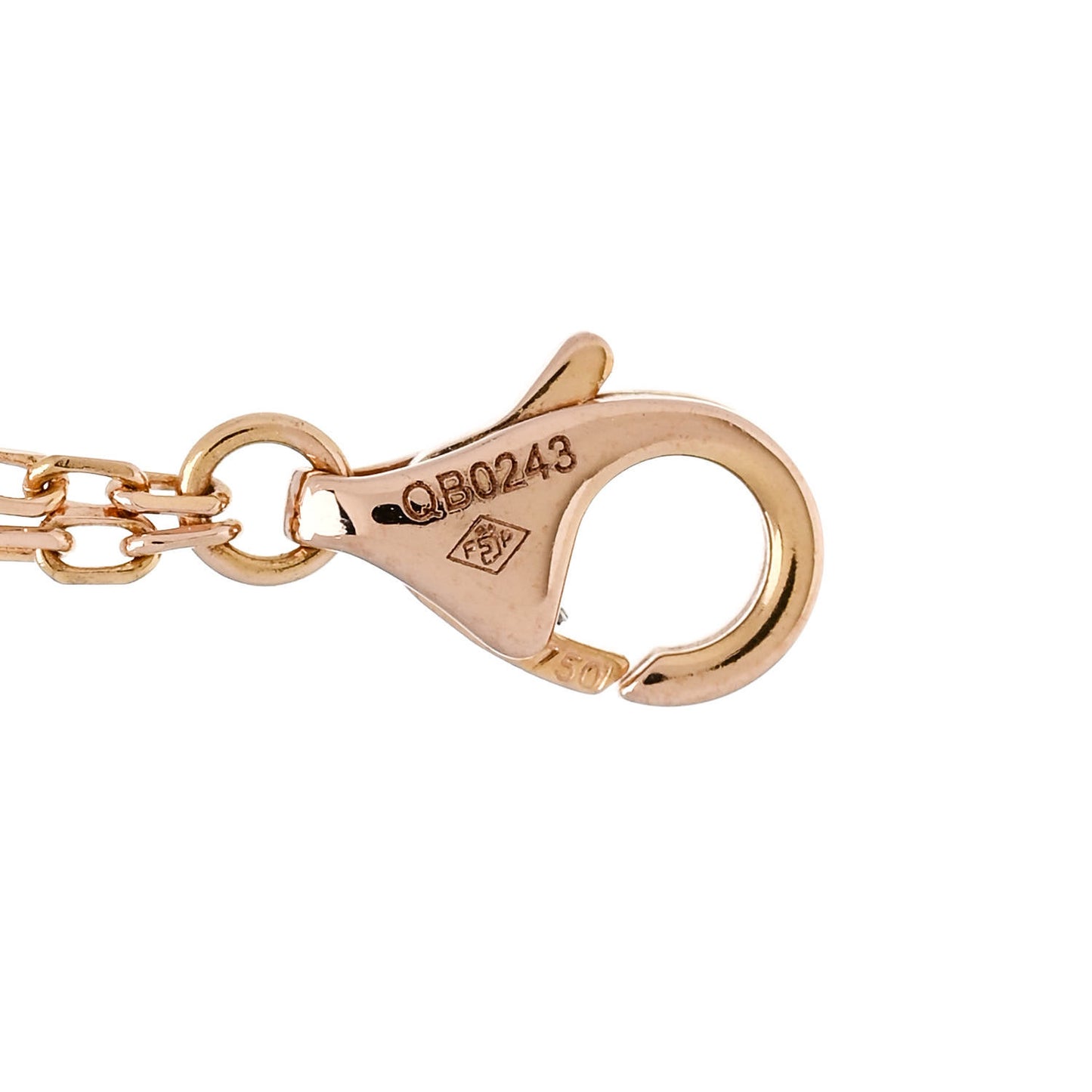 18K Pink Gold Diamond Pink Sapphire LOVE Bracelet
