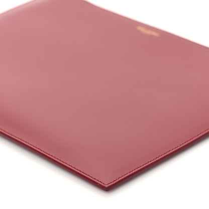 Saint Laurent Calfskin Medium Zip Clutch Red 10 of 11