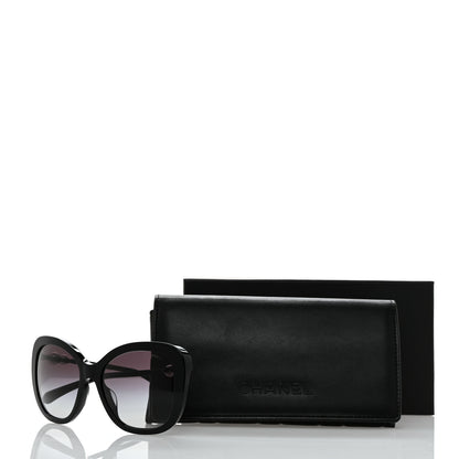 Chanel Acetate Butterfly Winter Pearl Sunglasses 5339-H Black 8 of 8