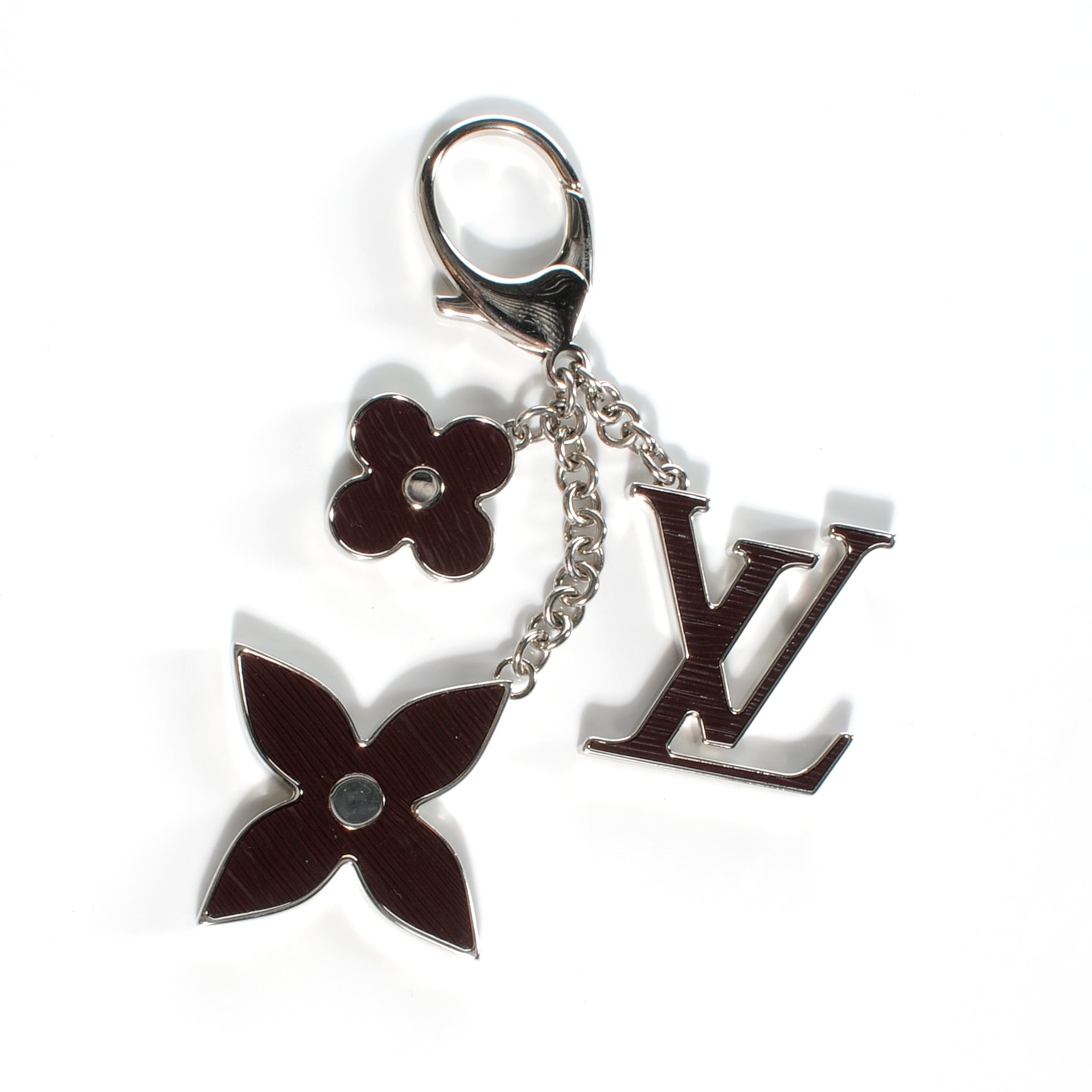 Louis Vuitton Fleur d Epi Bag Charm Holder Moka 1 of 4