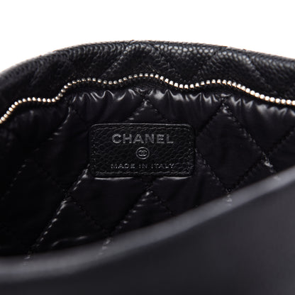 Chanel Caviar Quilted CC Beauty Clutch Black 8 of 10