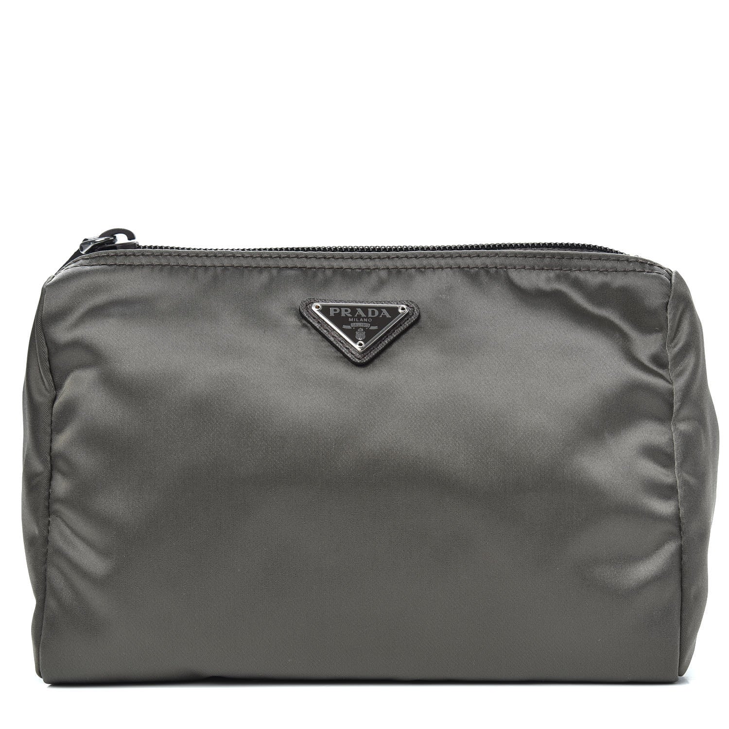 Prada Tessuto Nylon Pouch Fumo 1 of 8