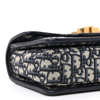 Christian Dior Oblique CD Lock Chain Flap Blue 10 of 11