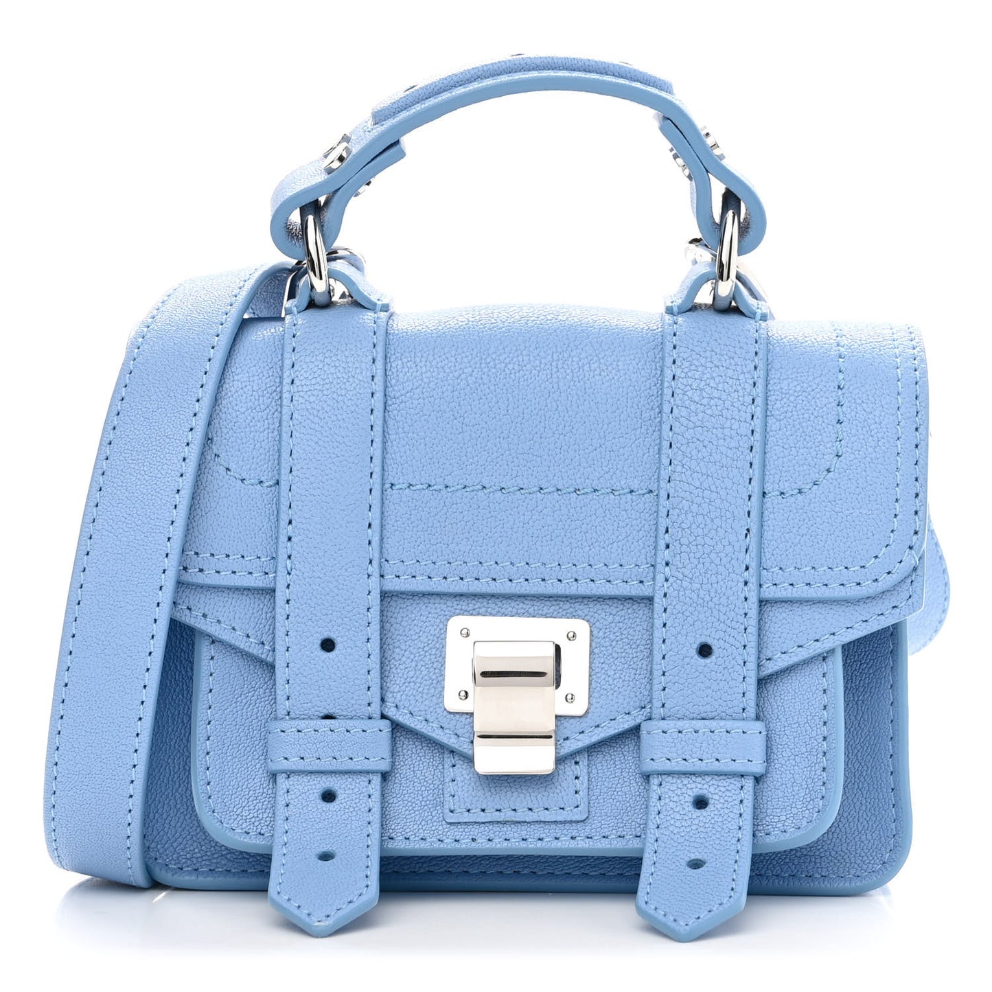 Lambskin Micro PS1 Satchel Paris Sky