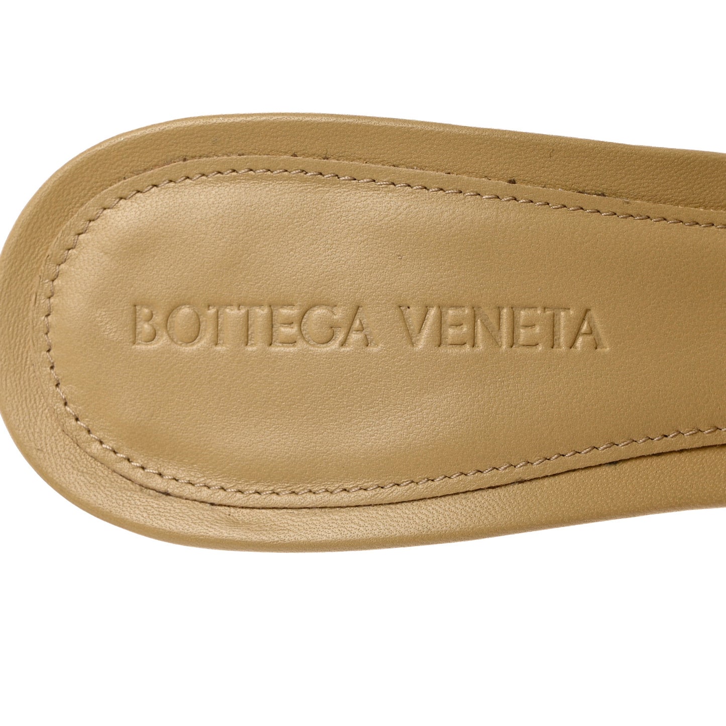 Nappa Matelasse Padded Mule Sandals 37 Cane Sugar