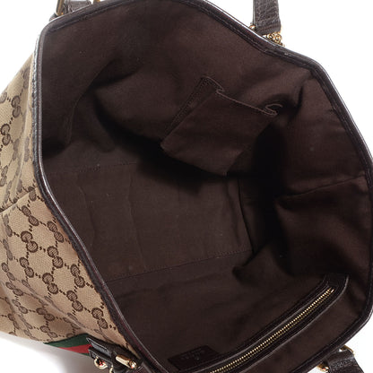 Gucci Monogram Jolicoeur Medium Tote Dark Brown 5 of 8