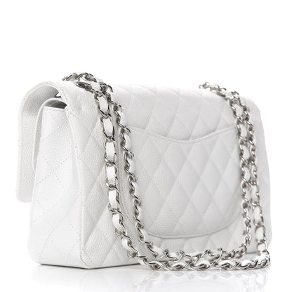 Chanel Caviar Quilted Medium Double Flap White 3 of 21