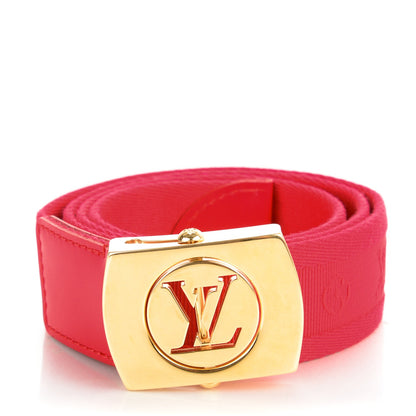 Louis Vuitton Canvas Monogram LV Cut Belt 80 32 Red 1 of 4