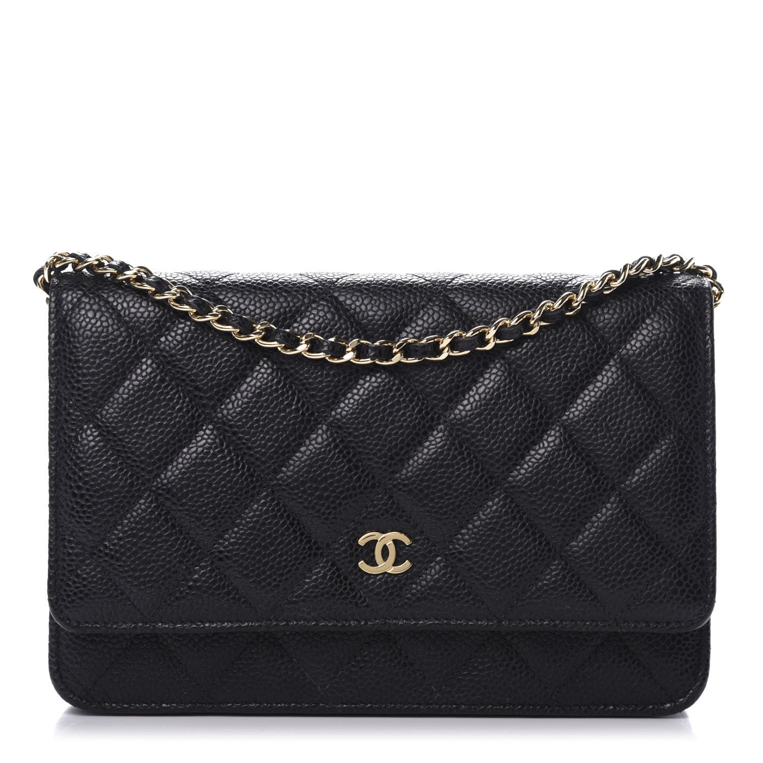 Chanel Caviar Quilted Wallet On Chain WOC Black 1 of 11